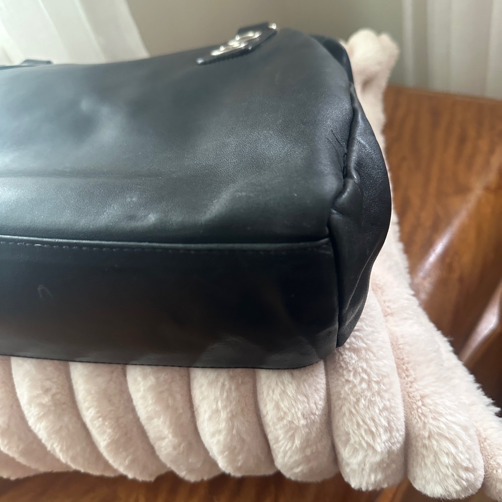 GIUDI Italy Black Leather Handbag/Tote - Picture 6 of 12
